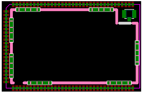 Omega4 package land pattern (top view)