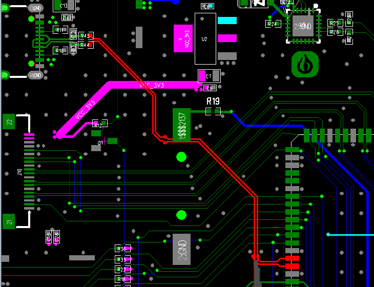 USB differential 90 ohm impedance example